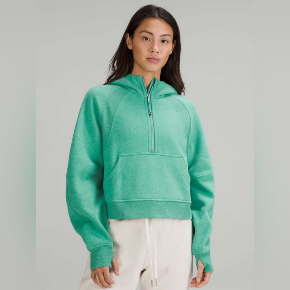 lululemon athletica Mint Green Half-Zip Hoodie